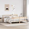 vidaXL Massivholzbett ohne Matratze 180x200 Kiefernholz Produktbild-Vorschau 2