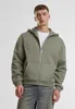 Hommes Urban Classics Fluffy Zip Hoody paleolive - XS Voir les images du produit 12