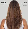 A split image showing the back of a woman's hair before and after using a hair repair product. Náhľad obrázku produktu