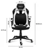 Huzaro Force 2.5 White Mesh Gaming Chair Anteprima dell’immagine prodotto 2