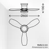 Stropní ventilátor s osvětlením Dálkové ovládání Ventilátor Náhled obrázku produktu 13
