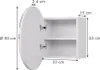 Specchio contenitore bagno Vicco Loki Bianco 50 x 50 cm con Anteprima dell’immagine prodotto 2