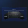 Bureau gaming 180 x 70 x 74 cm, bureau debout, grand bureau Voir les images du produit 3