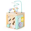 Ecotoys cube éducatif en bois, trieur Voir les images du produit 1