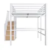 Flieks patrová postel 140x200 cm se schody, podkrovní Náhled obrázku produktu 6