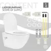 LuxeBath Spülrandloses Wand Hänge-WC mit Bidet-Funktion, Produktbild-Vorschau 7