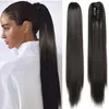 Pferdeschwanz Extensions Dunkelbraun – Clip-In Produktbild-Vorschau 1