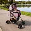 Hundewagen klappbar Transporttasche Hundebuggy bis 15kg Produktbild-Vorschau 6
