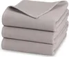 3er Set Duschtücher Waffelpique, 70x140 cm, 100% Baumwolle, Produktbild-Vorschau 1
