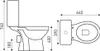 Kerra C-CLEAR Monoblock-WC mit Rückspülung und Produktbild-Vorschau 2