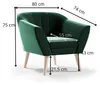 Zestaw do salonu 3-osobowa sofa 2-osobowa + fotel, komplet Podgląd zdjęcia produktu 7