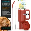 Arendo Thermobecher 1200 ml mit Henkel und Trinkhalm, Produktbild-Vorschau 2