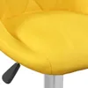 vidaXL Sgabello da bar 2 pezzi in velluto giallo senape Anteprima dell’immagine prodotto 9