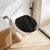 Toilettendeckel O Form WC-Sitze, Holzklobrille Marmor Produktbild-Vorschau 6