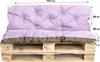 Palettenkissen set 120x50x50cm, Palettenkissen Helles Lila, Produktbild-Vorschau 2