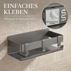 DEKAZIA® Duschablage ohne Bohren Grau – Duschregal  Produktbild-Vorschau 5