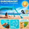 ELONEO Strandzelt Sonnensegel LSF 50+ UV Schutz Windschutz Produktbild-Vorschau 4