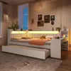 Gepolstertes 140x200 Tagesbett mit USB-Anschlüssen und Produktbild-Vorschau 1