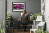 Bild 70x50 MDF-Rahmen Wandkunst Holz Natur Pflanze Blumen Produktbild-Vorschau 3
