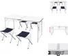 Campingtisch mit 4 Klappstühlen höhenverstellbar Aluminium Produktbild-Vorschau 1