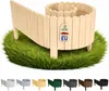 Floranica Bordure de Jardin en bois 40 x 200 cm Naturel Voir les images du produit 1