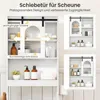 COSTWAY: Mueble para inodoro, organizador de baño estilo Vista previa de la imagen del producto 4