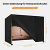 Dokon Couverture de balancelle 4 places Noir 600D Oxford Voir les images du produit 2