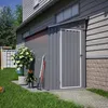 GIHAUVIA Metall Gerätehaus Pultdach Fundament Produktbild-Vorschau 10