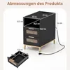 Table d'appoint COSTWAY avec station de recharge, table de Voir les images du produit 3