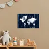 MuchoWow® Poster Weltkarte - Weiß - Blau 30x20 cm - Plakate Produktbild-Vorschau 6