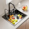 Küchenspüle, schwarze Einbauspüle, Produktbild-Vorschau 7