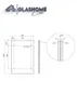 GlasHomeCenter Glasvordach Türvordach Klarglas 150x90cm Produktbild-Vorschau 4