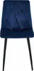 Sedia Valora LIBRA in velluto blu navy con gambe nere x4 | Anteprima dell’immagine prodotto 3