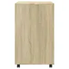vidaXL Skříňka na kolečkách Sonoma dub 60x48x81 cm materiál Náhled obrázku produktu 5