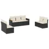 The Living Store 7-tlg. Garten-Sofagarnitur mit Kissen Produktbild-Vorschau 3