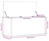 vidaXL Truhla Sonoma dub 100x42x46 cm materiál na bázi Náhled obrázku produktu 8