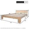 A diagram of a wooden bed frame with dimensions indicated. Náhled obrázku produktu