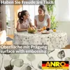 Tischdecke Botanisch Eukalyptus Beigegrau Rund 140cm Produktbild-Vorschau 6