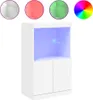 vidaXL Sideboard mit LED-Leuchten Weiß 60,5x37x100 cm Produktbild-Vorschau 2