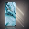 A smartphone screen protector is shown on top of a smartphone. Produktbild-Vorschau
