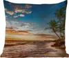 MuchoWow® Outdoor Kissen - Strand - Sonnenuntergang - Meer Produktbild-Vorschau 1
