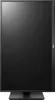 A black LG monitor is shown in a vertical orientation on a black stand. Voir les images du produit