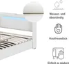 MODFU Lit Coffre Double 160x200 cm - Lit avec LED et Voir les images du produit 7