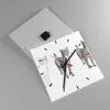 Wanduhr - Quadrat - Glasuhr - Katzen Tiere Kinder Produktbild-Vorschau 2