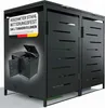 Juskys Mülltonnenbox Arel 2er - Metall Gartenbox - Produktbild-Vorschau 1