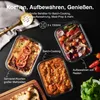 VonShef 3-teiliges Glasbehälter mit Deckel, 1500 ml  Produktbild-Vorschau 4