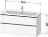 Duravit DE4391070550000 DN WTU WH 1184x452x625 Az 1 Ei Produktbild-Vorschau 2