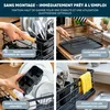 Égouttoir eluno avec poignées en bambou, bac d'égouttage et Voir les images du produit 4