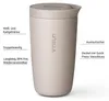 Thermobecher Edelstahl 350ml Deckel Kaffee Becher isoliert Produktbild-Vorschau 2