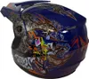 Crosshelm Helm Kinderhelm Motorradhelm Motocross Mejia blau Produktbild-Vorschau 8